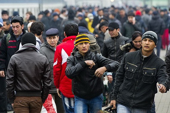 Рекордное число трудовых мигрантов въехало в Россию