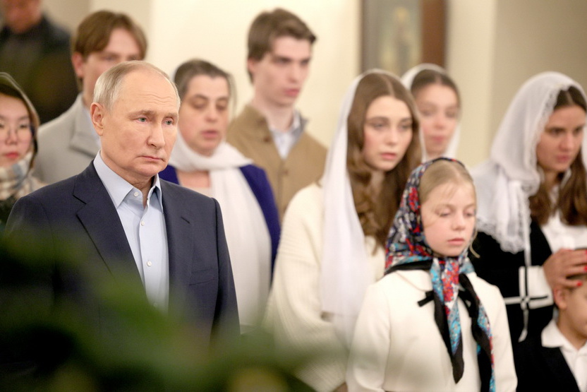 Президент РФ поздравил россиян с Рождеством